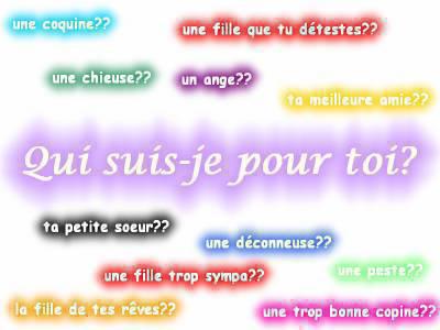 qui je suis je pour toi